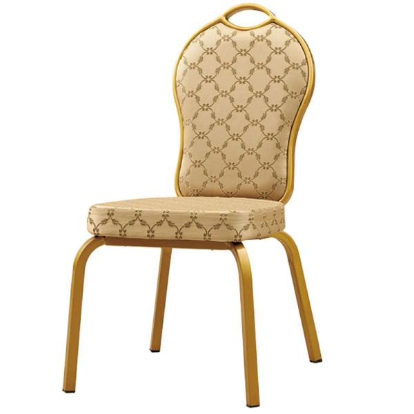 YLX-6078 Golden Aluminium/Steel Rocking Banquet Dining Chair for Restaurant