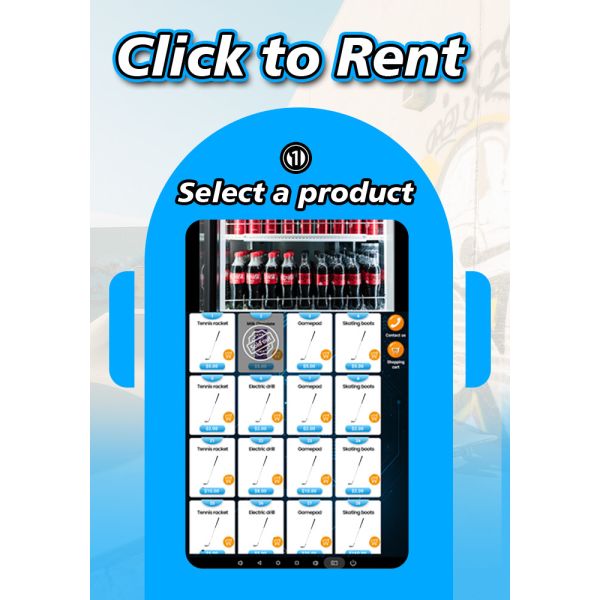 Golf Club Rental Locker Vending Machine With Card Reader Suitable for Golf Courses, Resorts