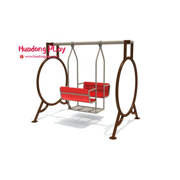 Professional Outdoor Play Equipment , Chairs Type Commercial Swing Set 200*160*200cm