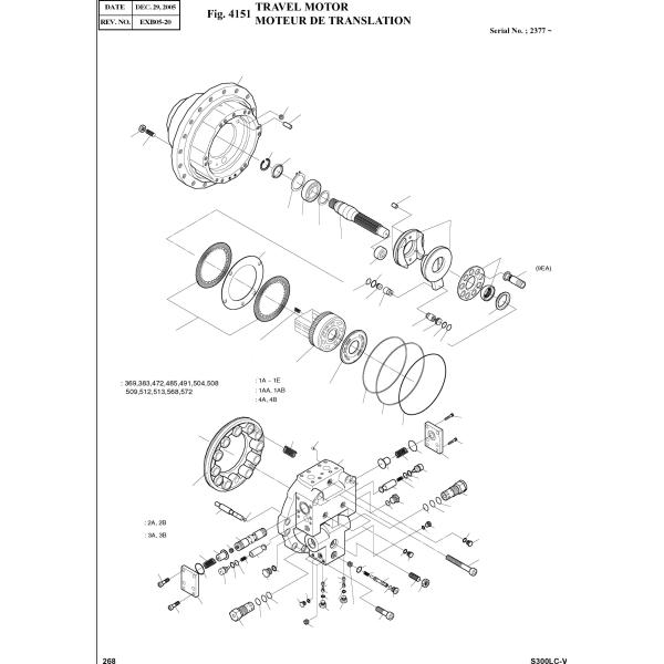 ODM OEM Assy DH300-7 DX300 конечной передачи Dawoo экскаватора TGFQ