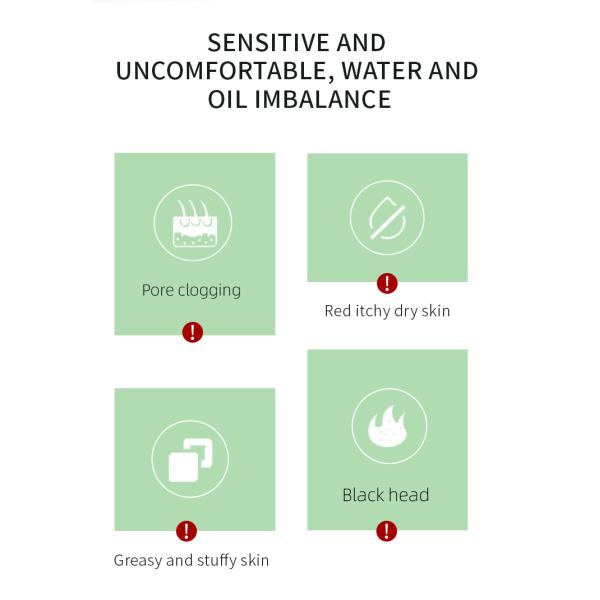 Cleansing Anti Acne Facial Clay Mask Face Mung Bean Purifying Green Mask