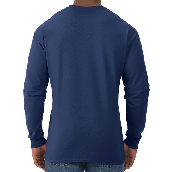 Custom Logo Classic Fit Soft Heavy Weight Tee Cotton Polyester Blank Long Sleeve Men T Shirts