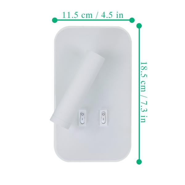 Led wall lamps 3W reading light 7W backlight reading lamp hotel(WH-OR-229)