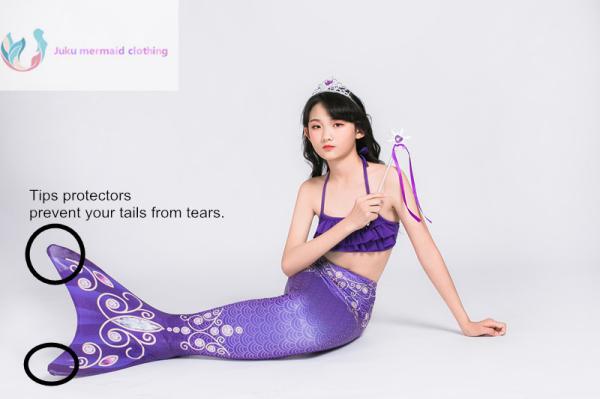 Turquiose Mermaid Tails For Swimming Spandex / Polyester Material CE SGS