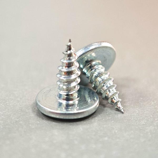 M2.5 Galvanized White Self Tapping Screws With Aluminium Finish Cadmium Plated