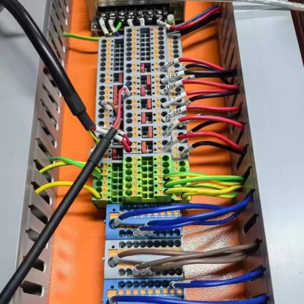 Din Rail Mounted Terminal Blocks Modular Set Screwless Spring Crimping PT 2.5 mm² Plug-in Connectors