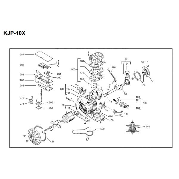 Copeland KJP-10X Compressor multi-voltagem Tipo semihérmico Copeland DWM Compressor