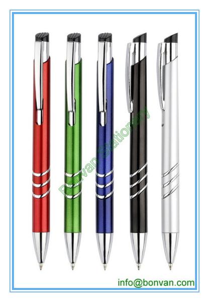 metallic color plastic gift ball pen,metallic body ball pen