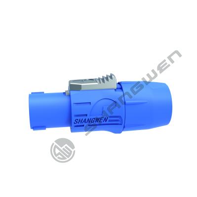 Industrial Loudspeaker Connector D Shape 4 Pin Waterproof Connector Female Plug 4-Pole Female Speakon Cable Connector for Loudspeaker