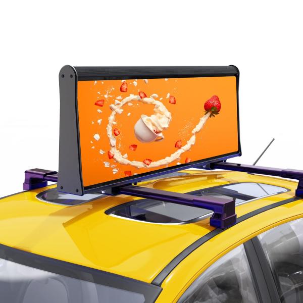 HD SMD Taxi Roof LED Display Advertising Sign 3G 4G Cloud System