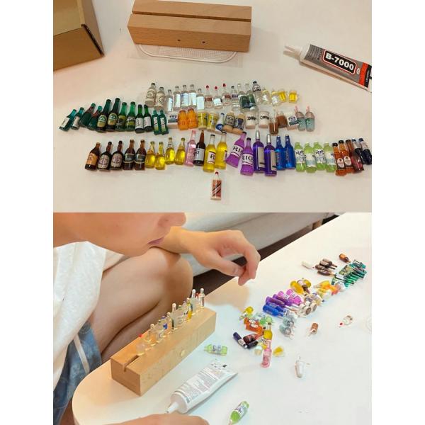 Лед света ночи бутылки вина Diy мини осветил свет ночи бутылки вина света украшения миниатюрный