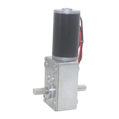 O diâmetro 8mm D datilografa o eixo duplo com o motor alinhado sem-fim tubular A58SW31ZY da C.C. do motor 24v da C.C. do redutor 12v da caixa de engrenagens do sem-fim do quadrado A5840