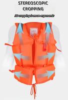 EPE espumam veste de vida comercial nadadora alaranjada do parque da água dos revestimentos de vida para adultos e crianças