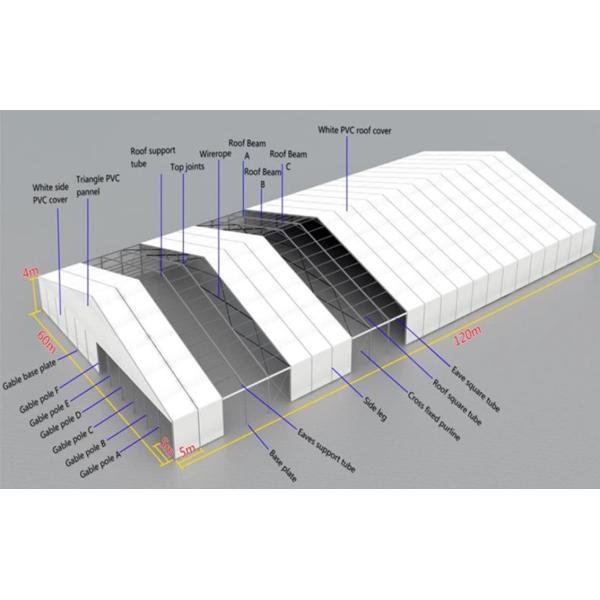 PVC Fabric Transparent Aluminium Marquee Tent For Wedding, Party, Event, Ceremony Hall And So On