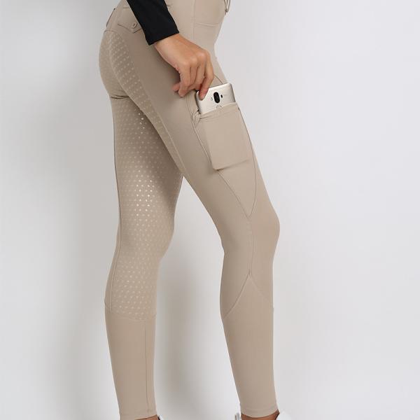 Анти- бриджи катания Khiki гетры Pilling конноспортивные с карманом телефона