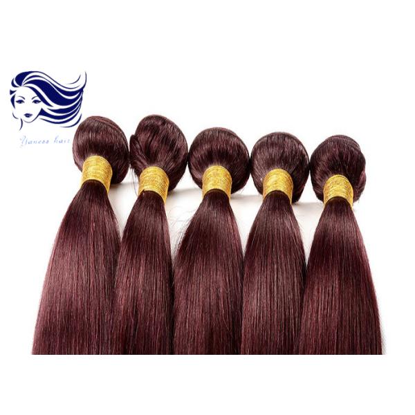 Красный прямой покрашенный Weave волос Remy выдвижений человеческих волос бразильский