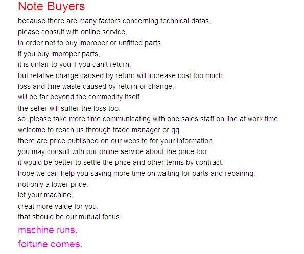 Generator Cummins parts Thermocouple P/N:3036575