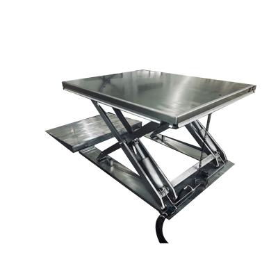 Stainless Steel Low Profile Scissor Lift Table For Food Medical Industry
