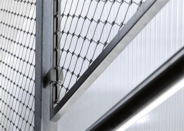 Inox Line Rope Mesh Fencing X Tend , Bridge Ultrasonic Bath Stainless Steel Fence Mesh
