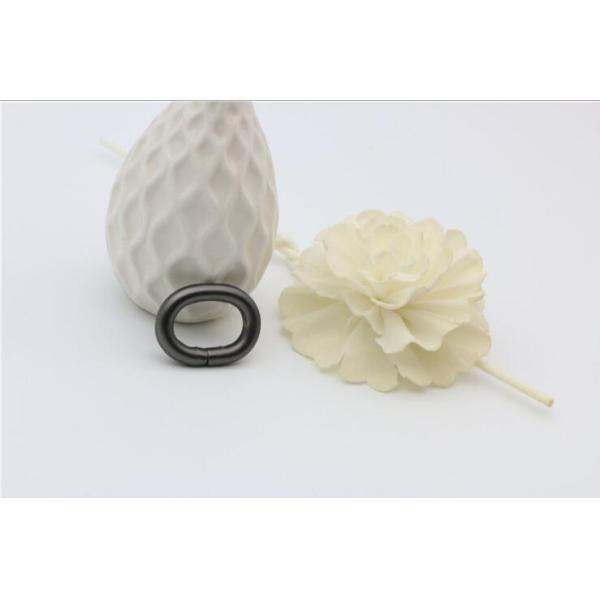 Supply different size 20 mm gunmetal color metal iron oval ring buckle