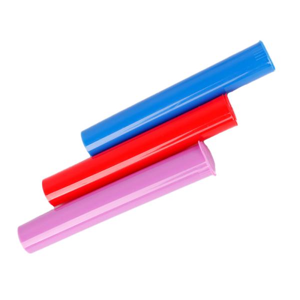 Custom Pop Top Plastic Pop Black Pop Tubes Squeeze Sides Tube Heat Transfer Printing Labeling Child Resistant Bottle Tubes