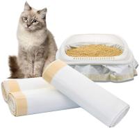 Litera perfumada Pan Box Liners, bolsos para arriba del lazo enorme limpio fácil para los gatos del animal doméstico