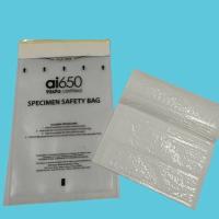Sacs d' échantillons Sacs biologiques dangereux 4 Mil avec sac à documents, sacs auto-adhésifs en plastique étanche
