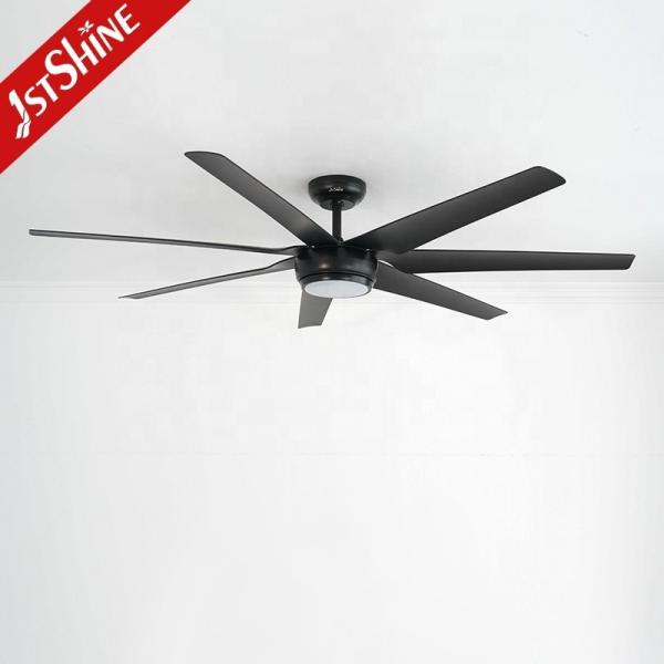 65 polegadas 7 ABS Black Blades LED ventilador de teto com controle remoto e iluminação multicolor