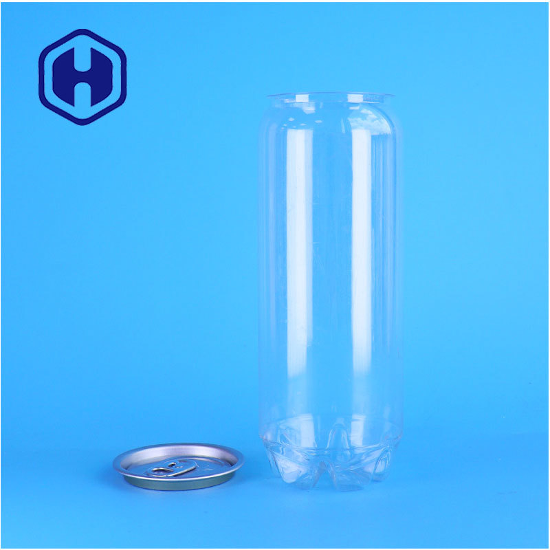 OEM ODM Clear PET Tea Drink Bottle With Aluminum Pull Lid Food Grade Beverage Container Factory