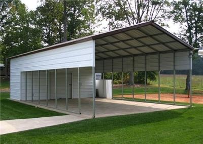 Construções de aço da garagem com vertente algum tamanho opcional