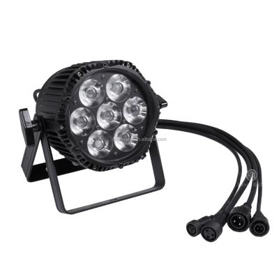 Waterproof Uplight 7*18W 7*12W IP65 LED Par Light For Indoor / Outdoor Stage Lighting