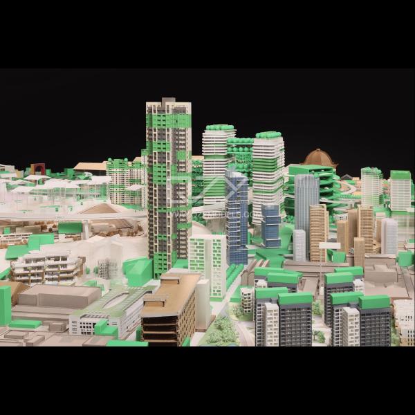 1:200 Urban Renewal Concept Model - 19th Venice Architecture Biennale China Pavilion Models