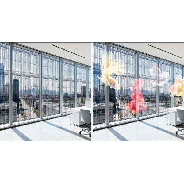 Outdoor Transparent LED Display with 10,000 Nits Brightness, IP65 Protection, and Lightweight Design P25mm P31.25mm