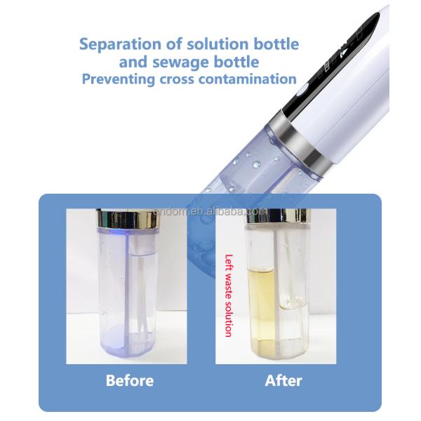 Waterproof Hand Held Pore Vacuum Oxygen Injection Blackhead Remover for Deep Cleaning
