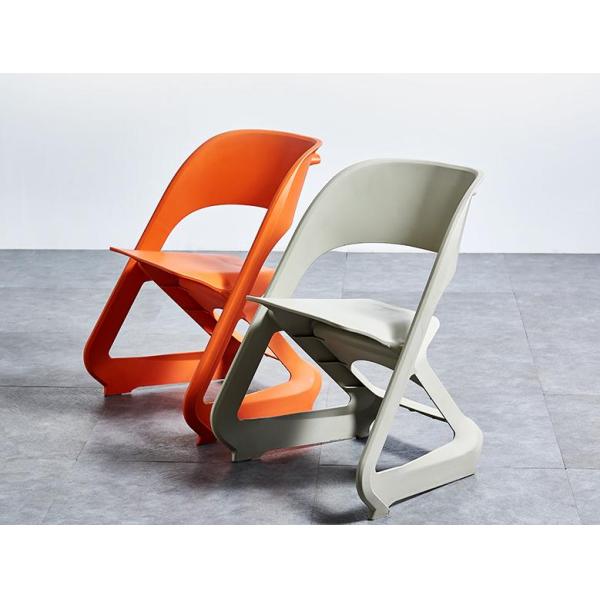 Nordic plastic chair household backrest adult dining chair lazy man creative outdoor leisure negotiation chair