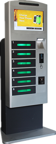 Winnsen High End Vending Public Mobile Phone Charging Kiosk Floor Standing Machine