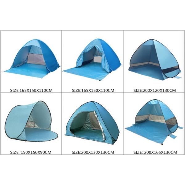 165*200*130 см. Двухместная палатка для кемпинга на открытом воздухе Синяя водонепроницаемая УФ-устойчивая 190T Поп-Ап Shelter