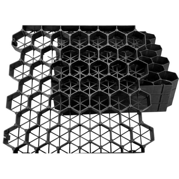 Проницаемые мостовые мосты гравийная решетка HDPE пластиковая автомобильная решетка травы 500 мм