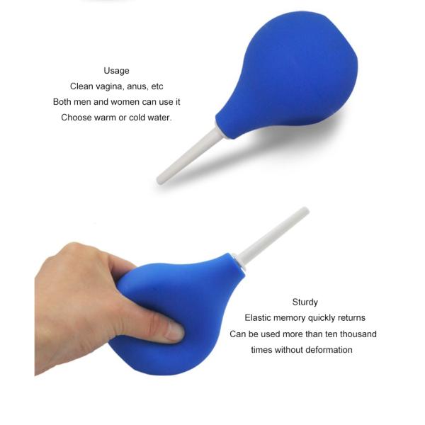 Toiletry Vaginal Douche Cleansing Butt Enema Colon Ribbed Cleaner Touche Enema Bulb Pear Vaginal Douche Pump Device Body