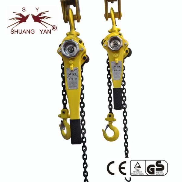 1.5M Lifting HSHX G80 Chain Lever Hoist 0.75 Ton Eco Friendly