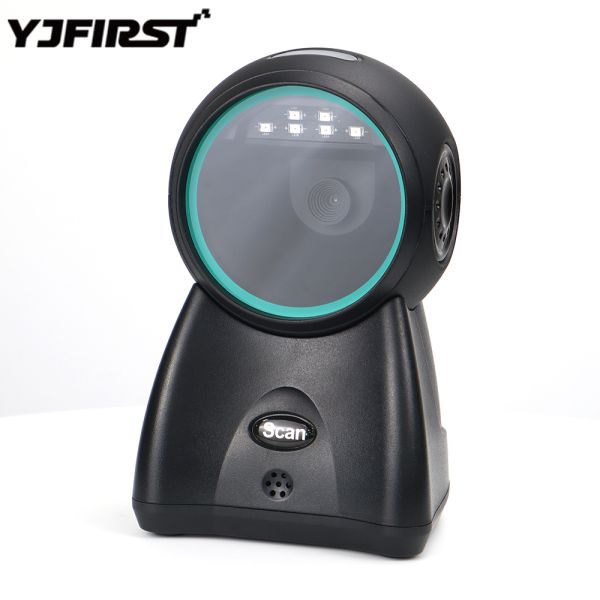 Plug-and-Play Desk Barcode Scanner Compact Desktop QR Reader for Office & Small Business