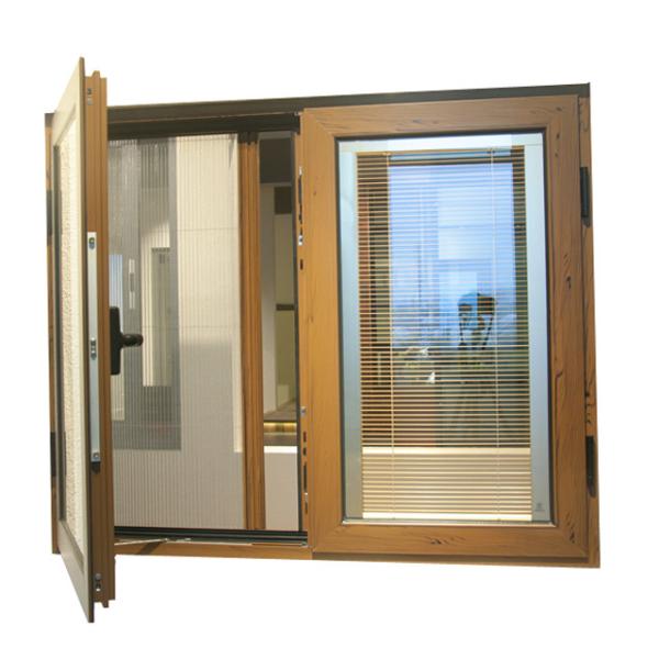 Color Optional Aluminium Flush Casement Windows With Security Wire Mesh double casement sash window aluminium window