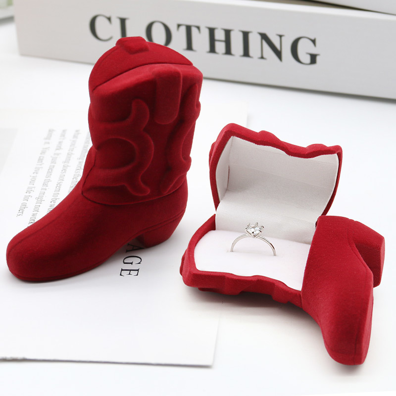 Customizable Velvet Plastic Jewellery Box Packaging High End Jewelry Box