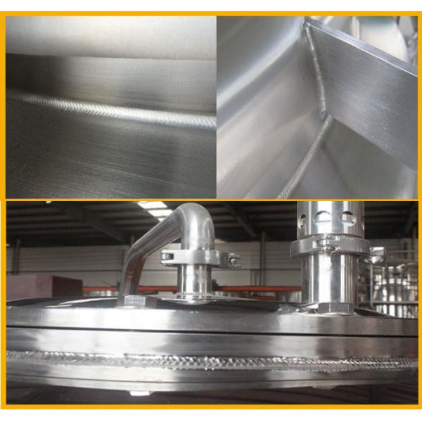 Sanitary SS304 5000L Large Scale Brewing Equipment With Mirror Polish And 50MM PU Insulation