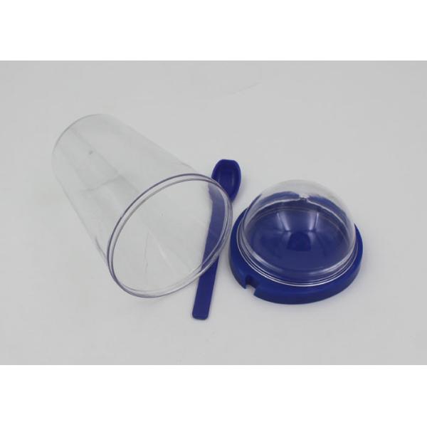 Eco - Friendly Plastic Coffee Cup Single Wall With Dome Lid And Spoon For Kid And Adult