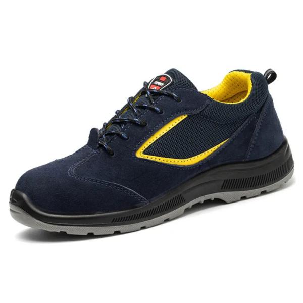 Blue Sport Fashion Safety Shoes Waterproof Orthopedic Steel Toe Work Shoes