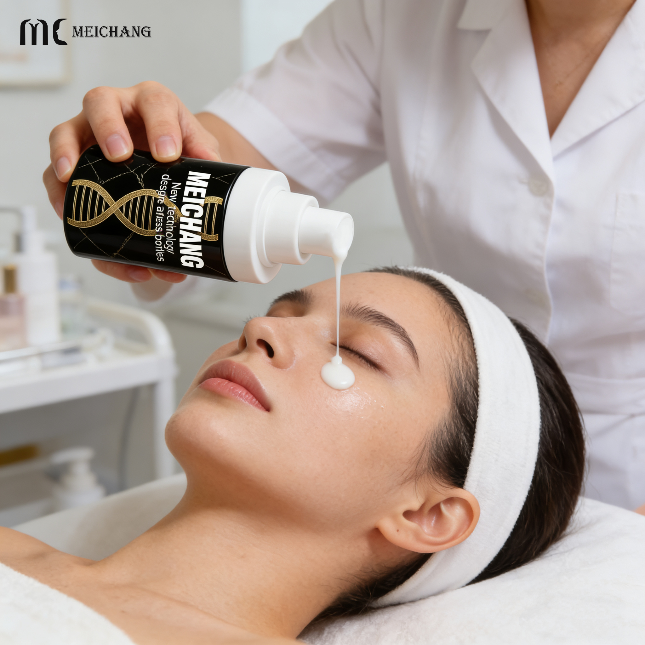 Eco-Friendly PP Material Airless Pump Bottle with Vacuum Fresh-Lock Tech and Customizable Logo for Skincare