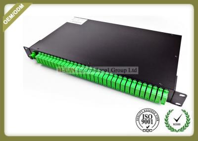 1U 19 Rack Mounted Fiber Optic Splitter Box 1X32 Sigle Mode High Return Loss