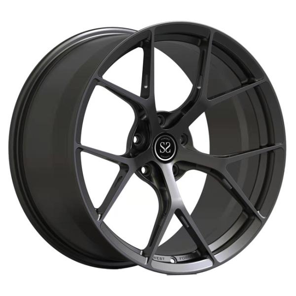 Monoblock 1 часть выковало черноту колес алюминиевую почищенную щеткой для оправ автомобиля BMW M3