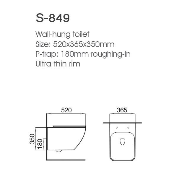 Contemporary Ceramic Wall Hung Toilet Easy Cleaning With Concealed Cistern